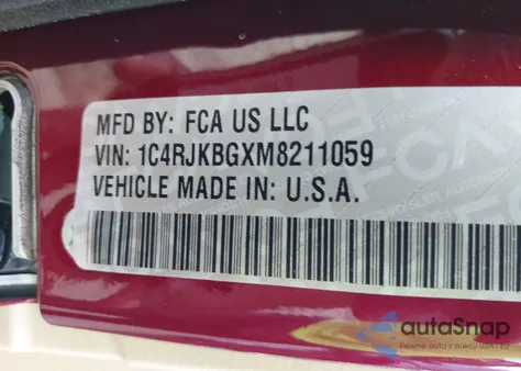 2021 Jeep Grand Cherokee L Limited 4X4 from USA, damaged, VIN 1C4RJKBGXM8211059